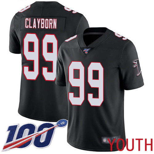 Atlanta Falcons Limited Black Youth Adrian Clayborn Alternate Jersey NFL Football 99 100th Season Vapor Untouchable